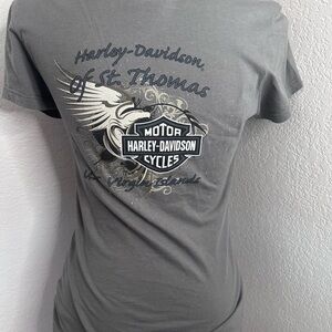 Harley-Davidson Charcoal Tee with Winged Logo